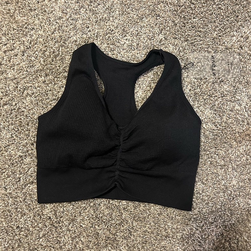 NWT NVGTN black sports bra